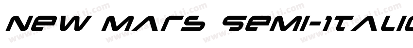 New Mars Semi-Italic字体转换